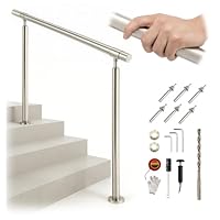 Amazon | PETOOP 手すり 手摺り 頑丈ステンレス製 屋外 階段 簡単な